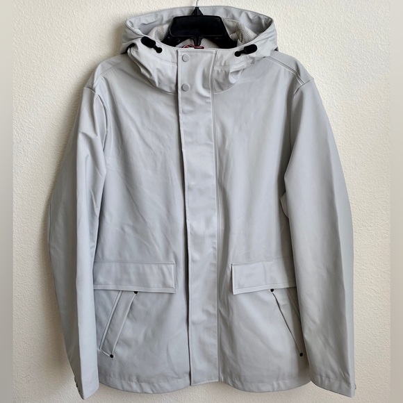 NWT🍁HUNTER Mens’ Original Rain Jacket Patter Gray-Size Large - Picture 2 of 16
